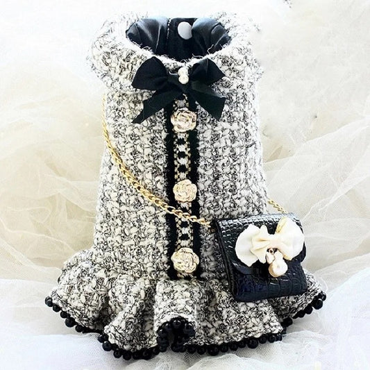 Coco Chewnel Dress - White