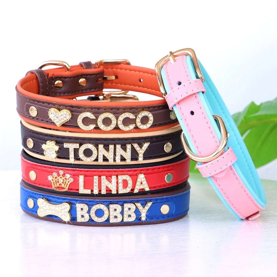 Personalized Rhinestone Collar