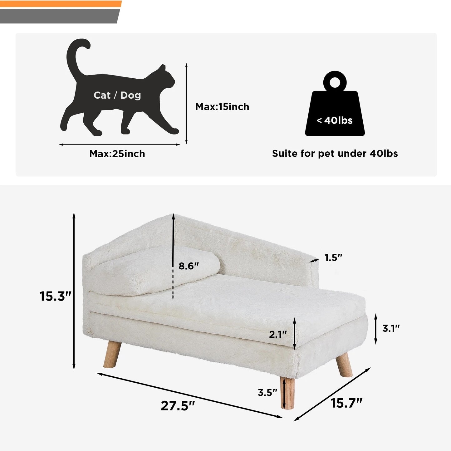 Nordic dog/cat bed