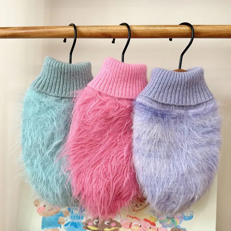 Fuzzy Pink Sweater
