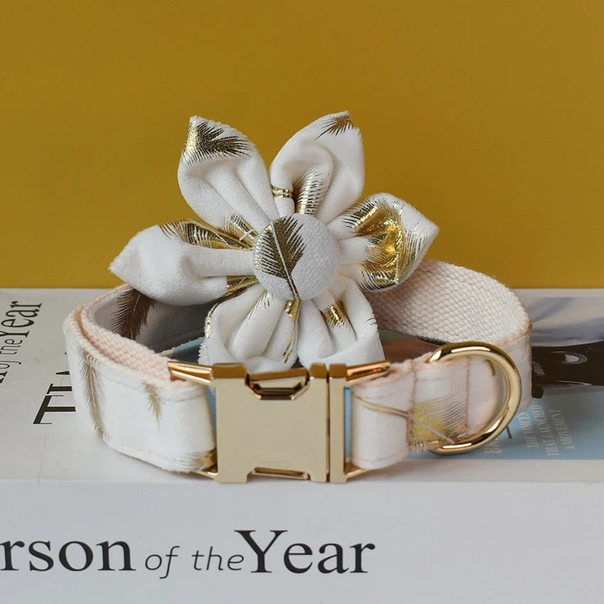 Customized Daisy Collar and Leash Set