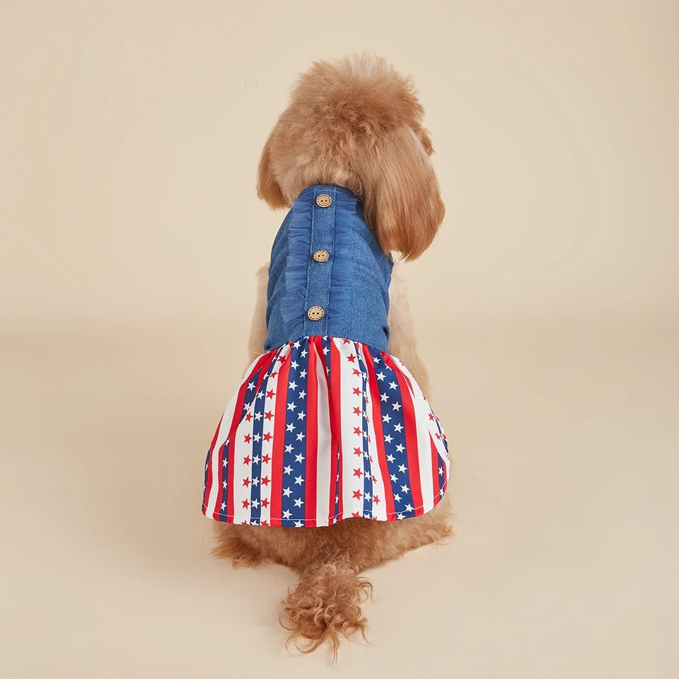 Fourth of July Dress Doggy Haute Couture Fourth of July Dress Doggy Haute Couture