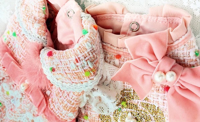 Coco Chewnel Dress - Pink
