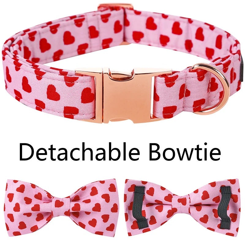 Heart Collar Bowtie