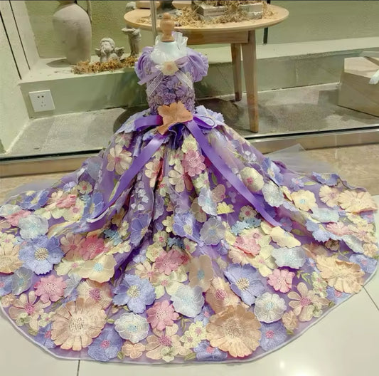 Lavender Floral Dress