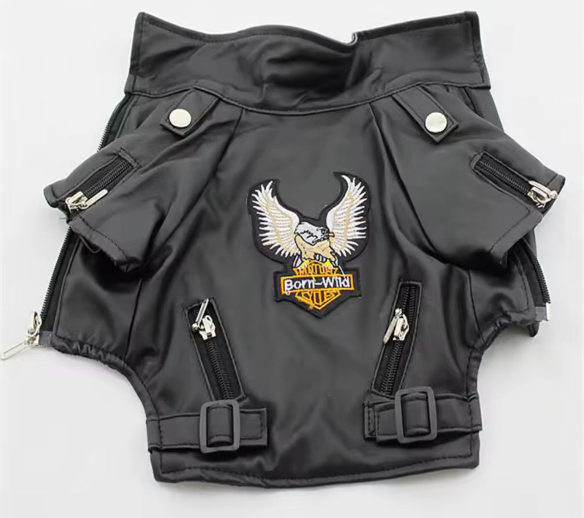 rockstar jacket stylish dog jacket fashion pet outerwear doggy haute couture
