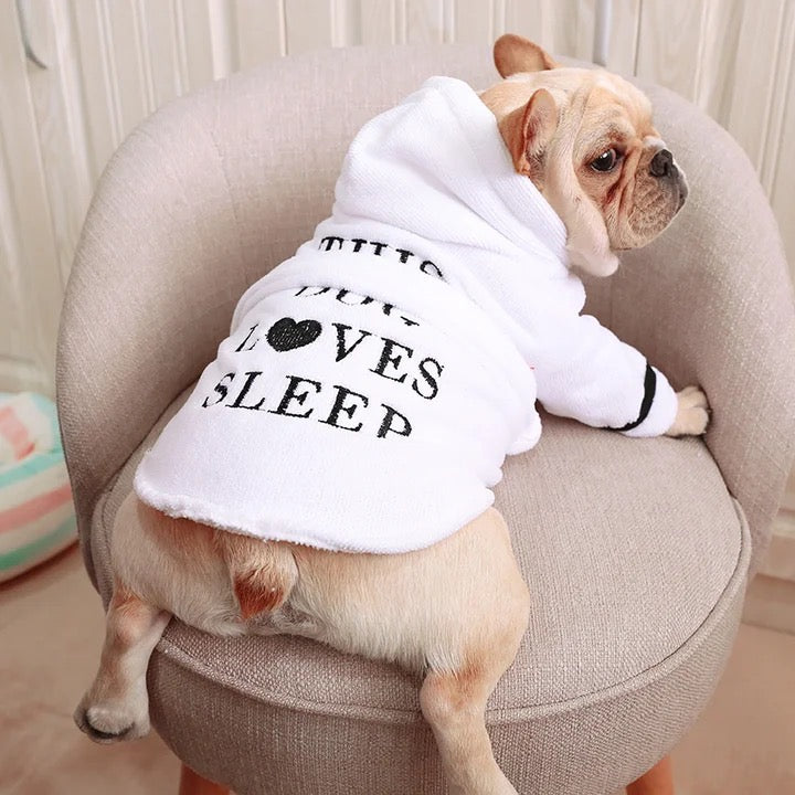 This Dog Loves to Sleep Robe