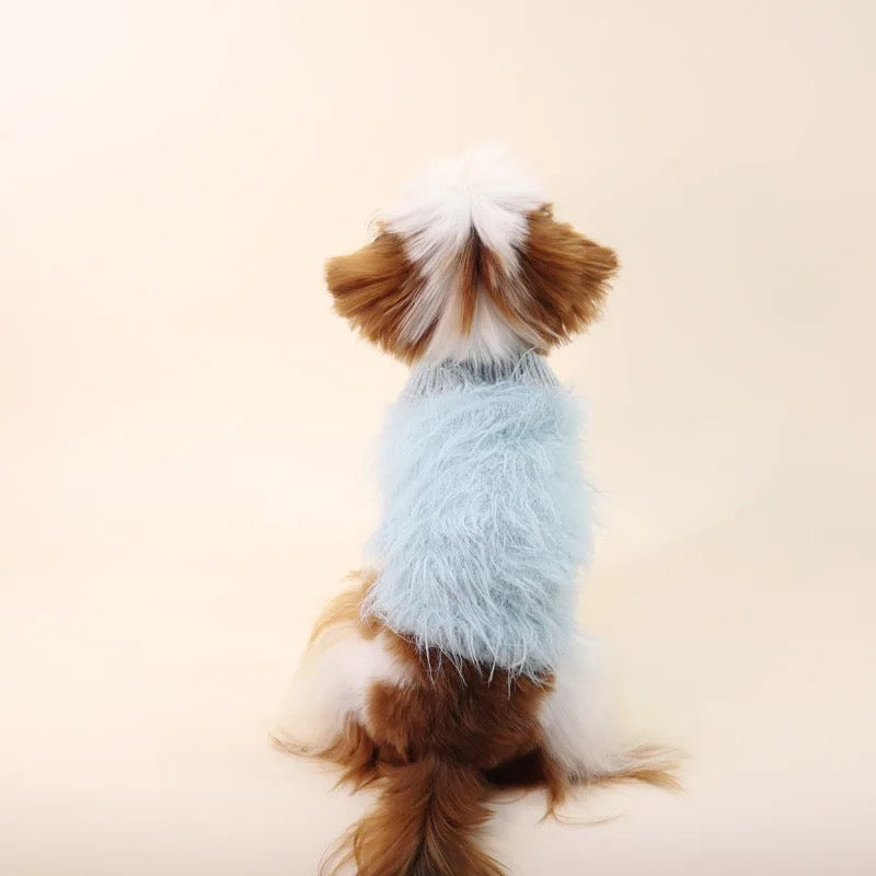 Fuzzy Blue Sweater