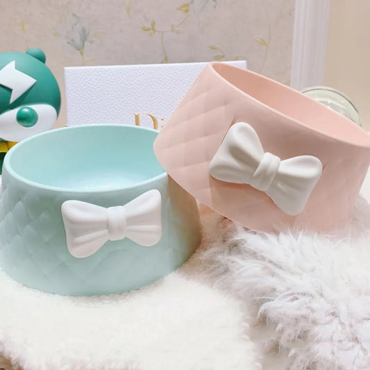 Bella Bow Dog Bowl