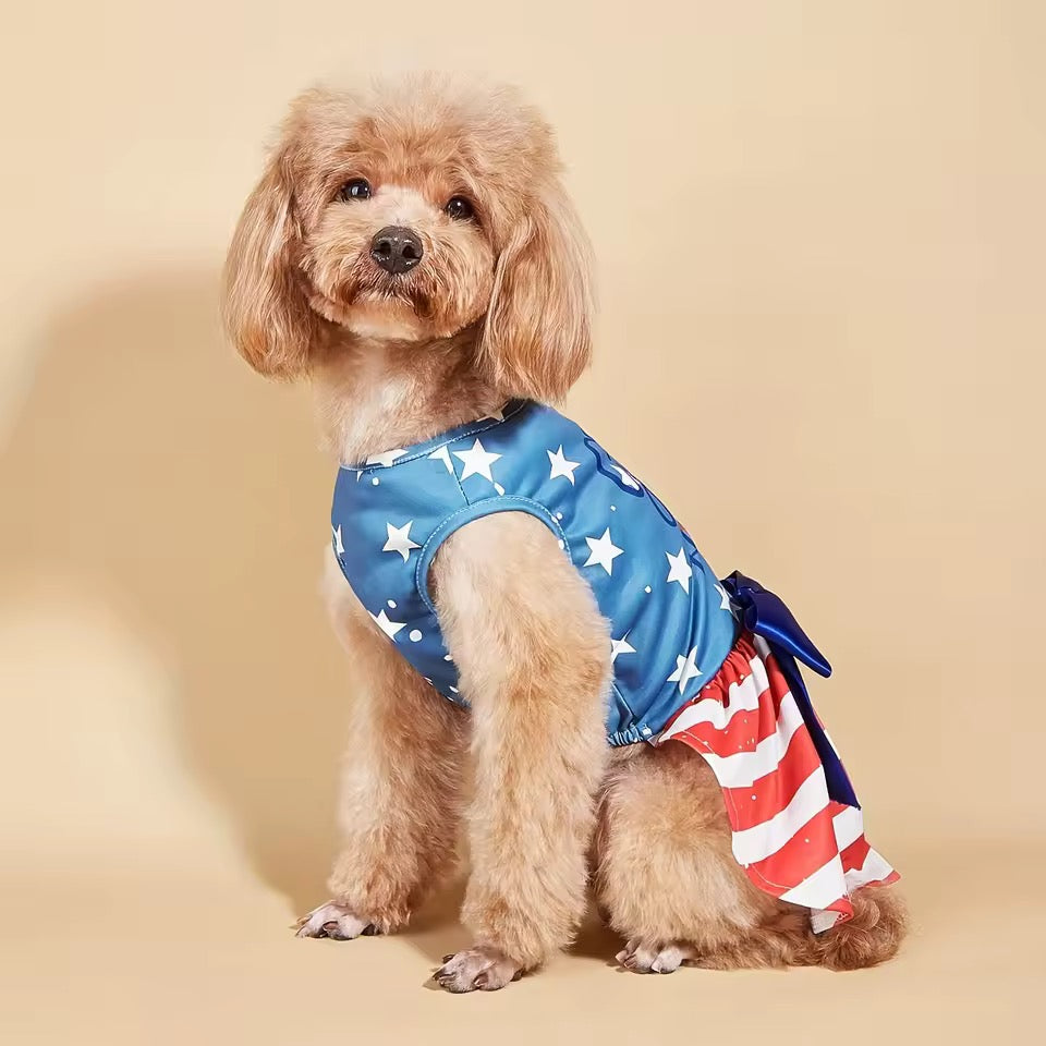 Fourth of July Dog Dress