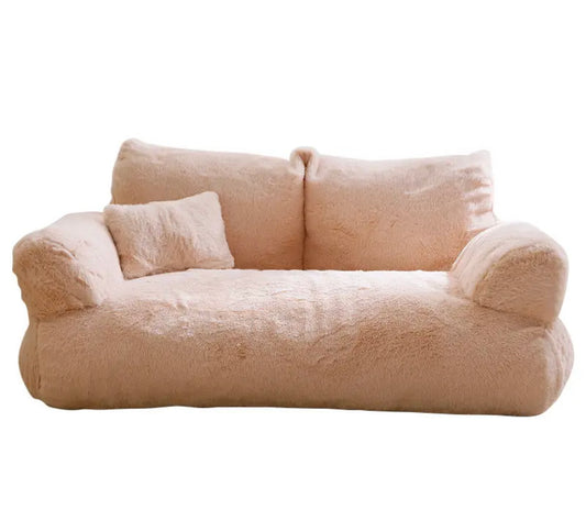 Beige sofa bed