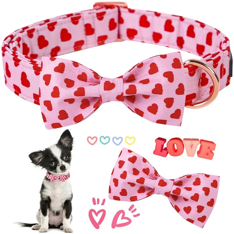 Heart Collar Bowtie