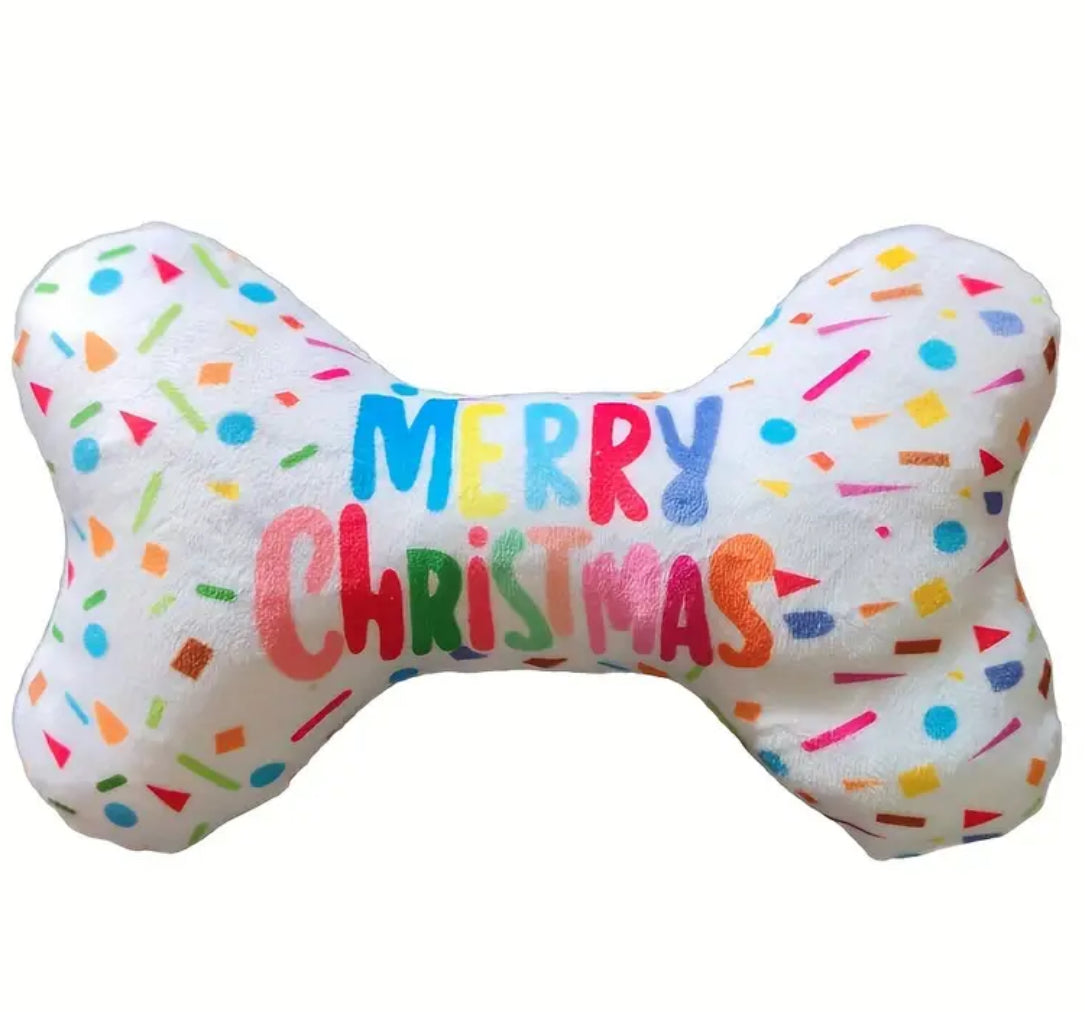 Merry Christmas Bone Toy