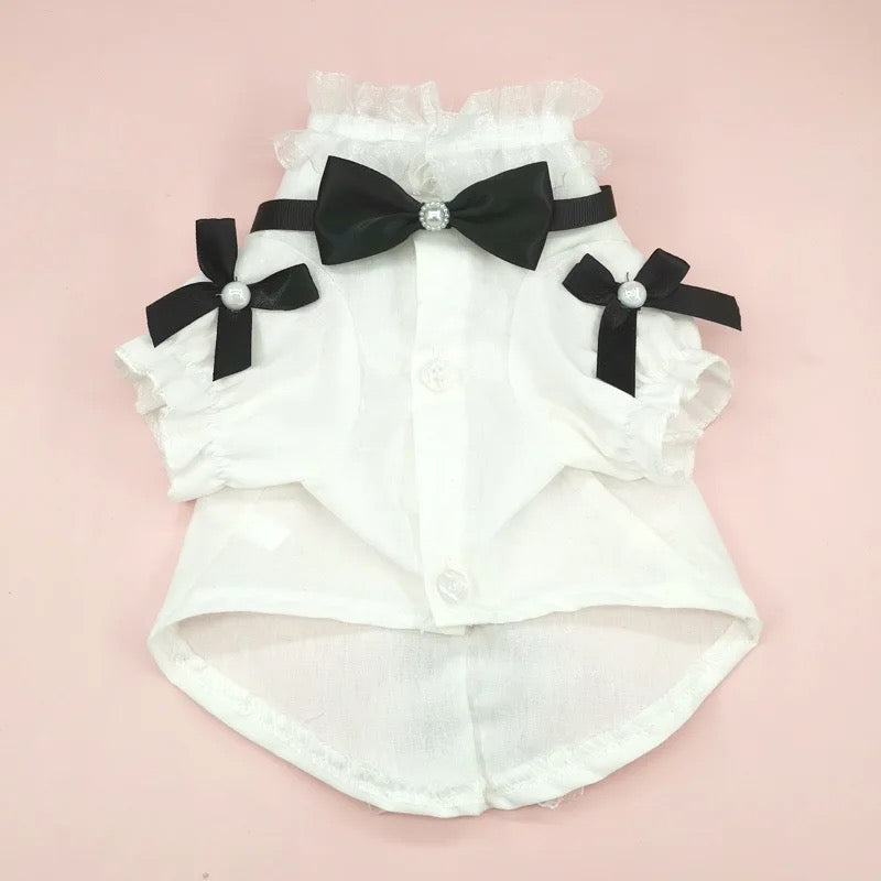 Charlise Shirt & Bow Set