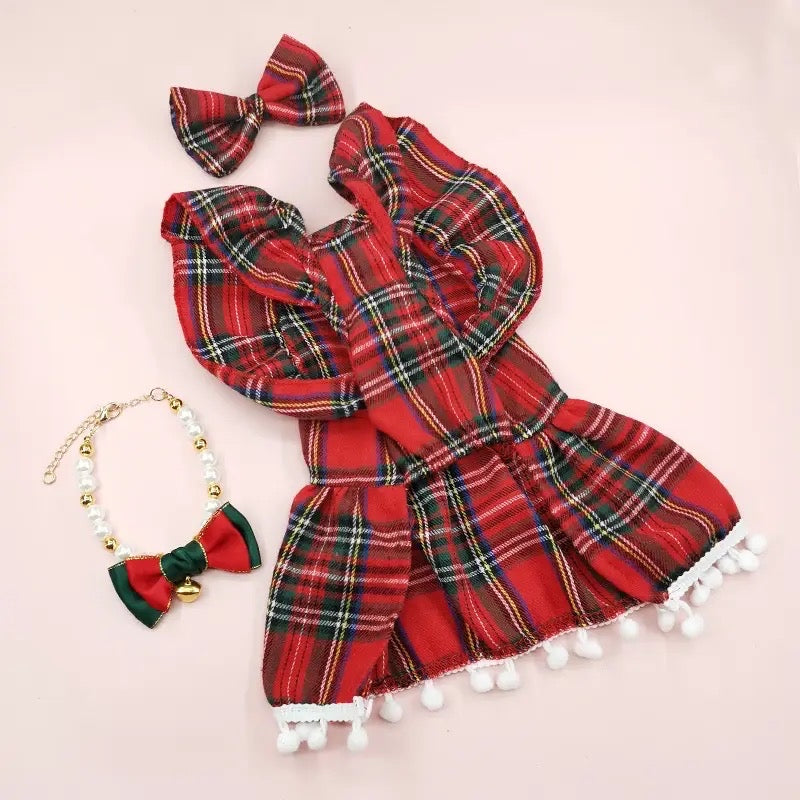 Sleigh Dress and Bow