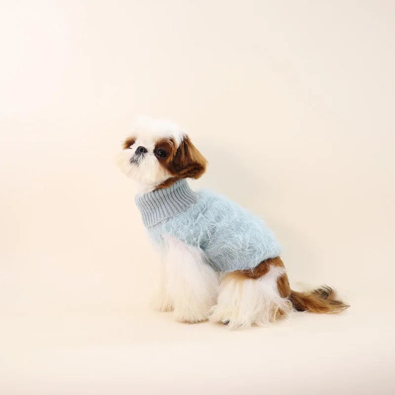 Fuzzy Blue Sweater