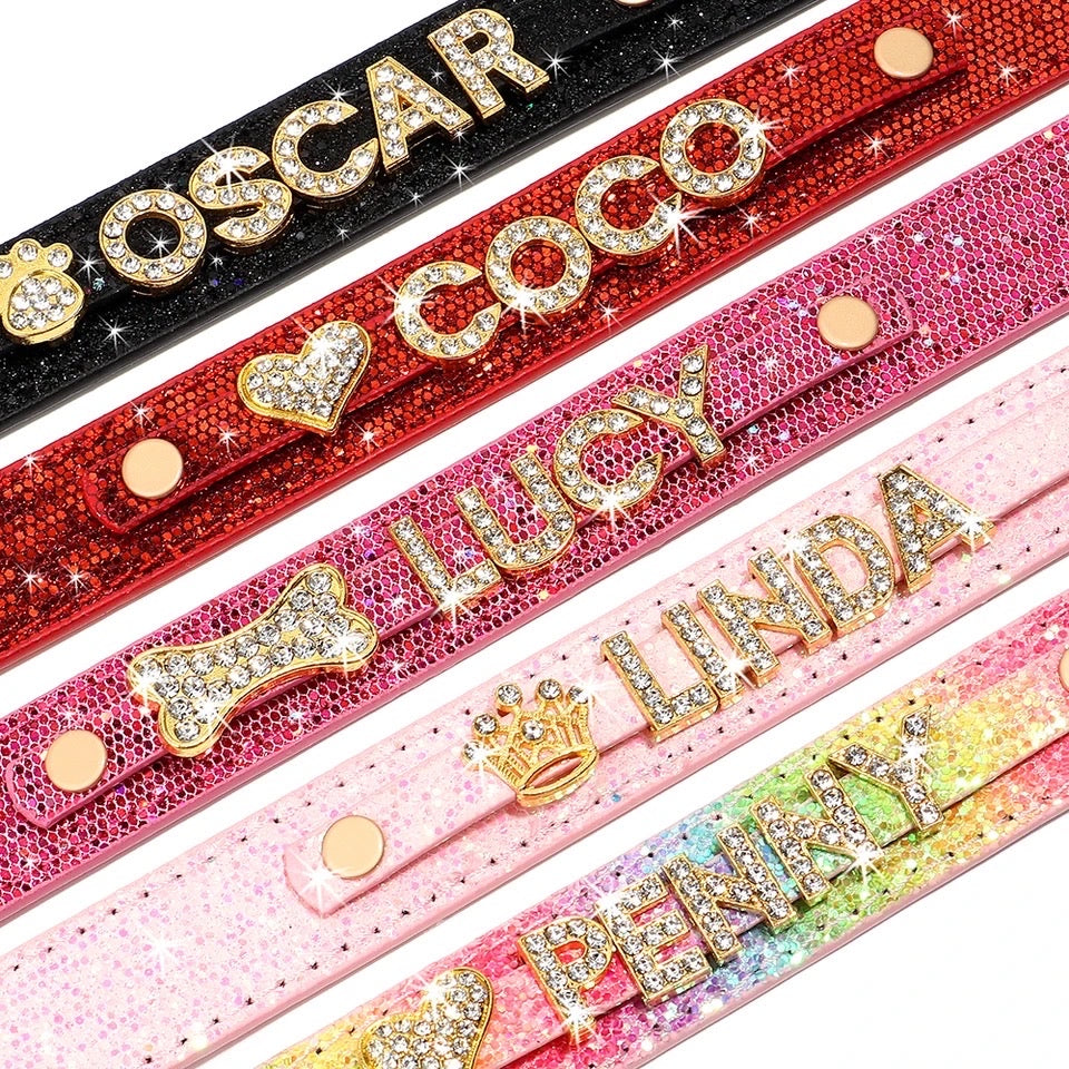 Personalized Rhinestone Collar