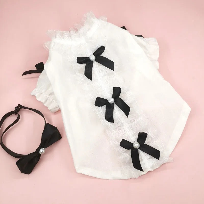 Charlise Shirt & Bow Set