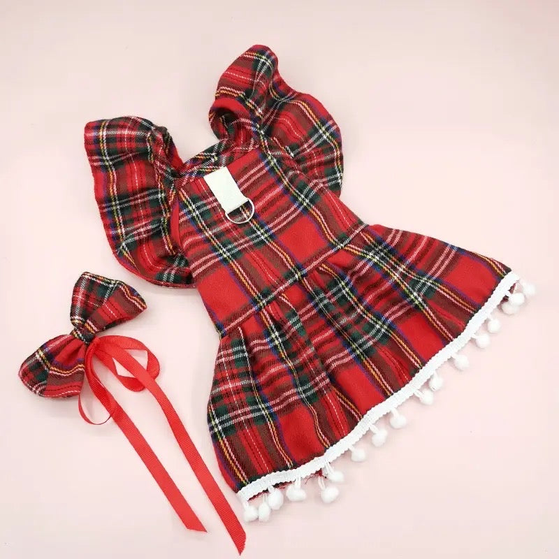 Sleigh Dress and Bow