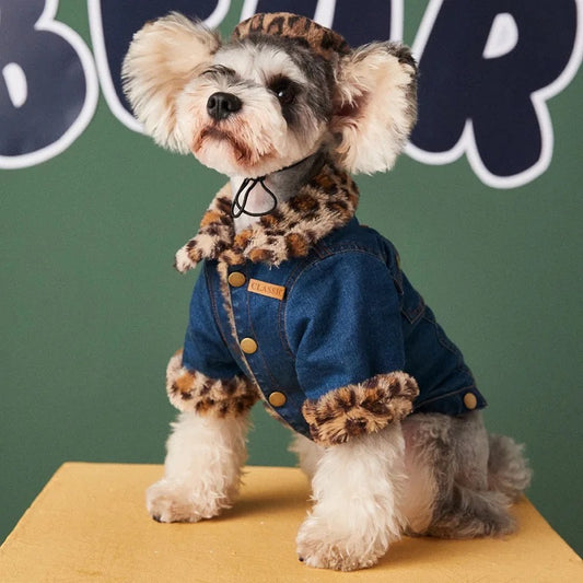 Leopard Jean Jacket