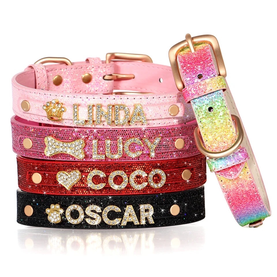 Personalized Rhinestone Collar