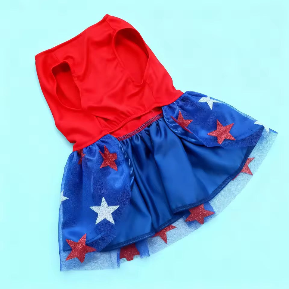 USA Fourth of July Dog Dress