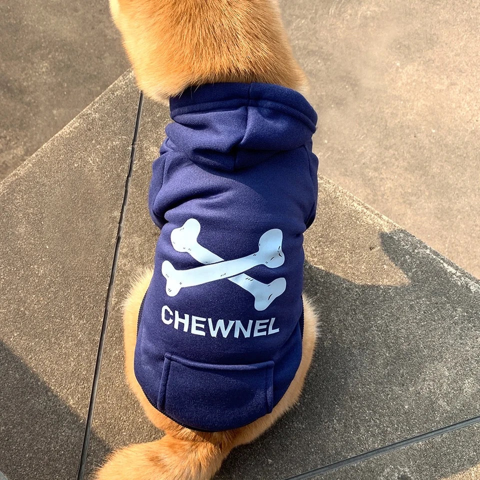 Chewnel Hoodie in Navy Blue