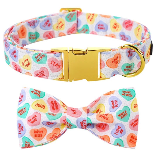 Heart Candy Collar Bowti