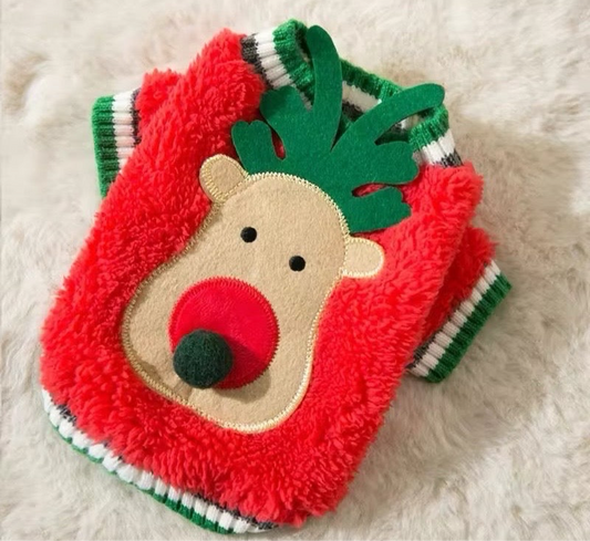 Red Reindeer Christmas Sweater