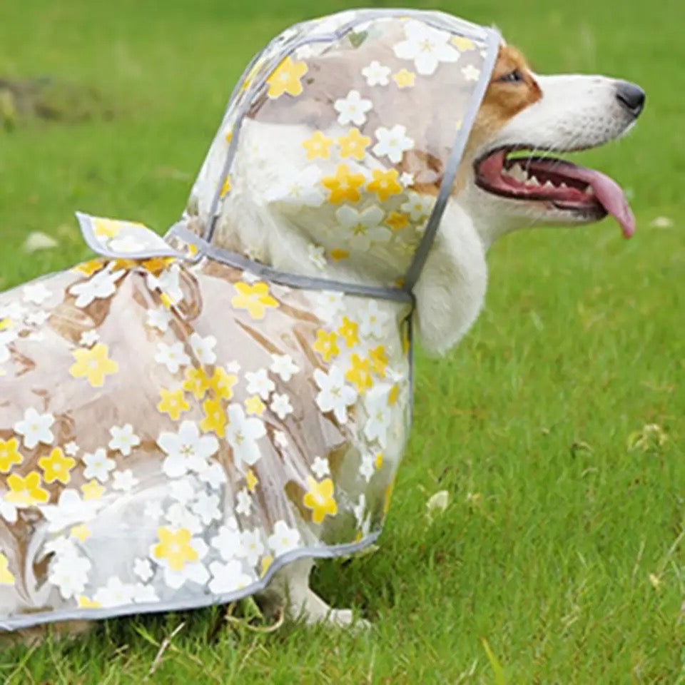 Floral Rain Jacket - Yellow