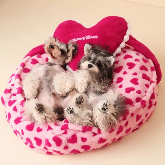 Pink Heart Bed