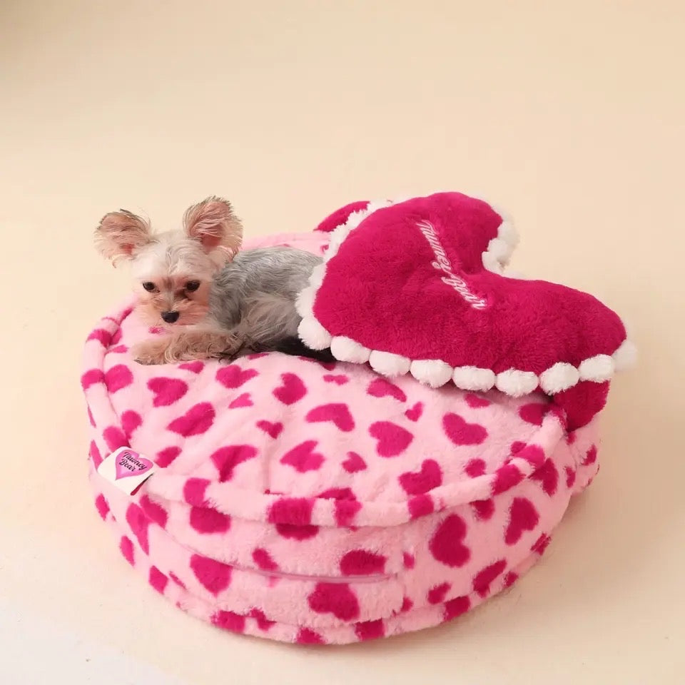 Pink Heart Bed