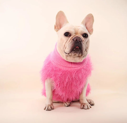 Fuzzy Pink Sweater