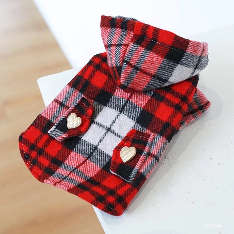 Valentines Plaid Coat