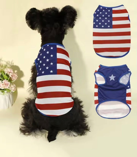 Fourth of July Dog Tee