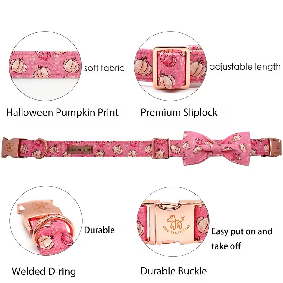 Pink Pumpkin Collar