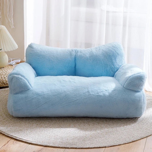 Blue sofa bed