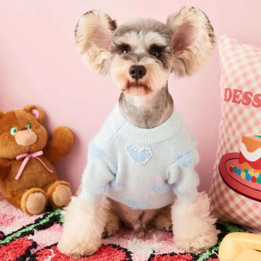 Blue Heart Sweater