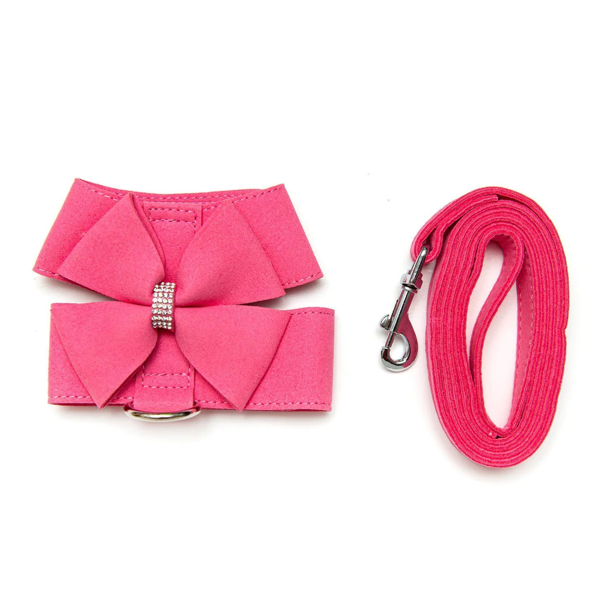 Pink Rhinestone harness and leash